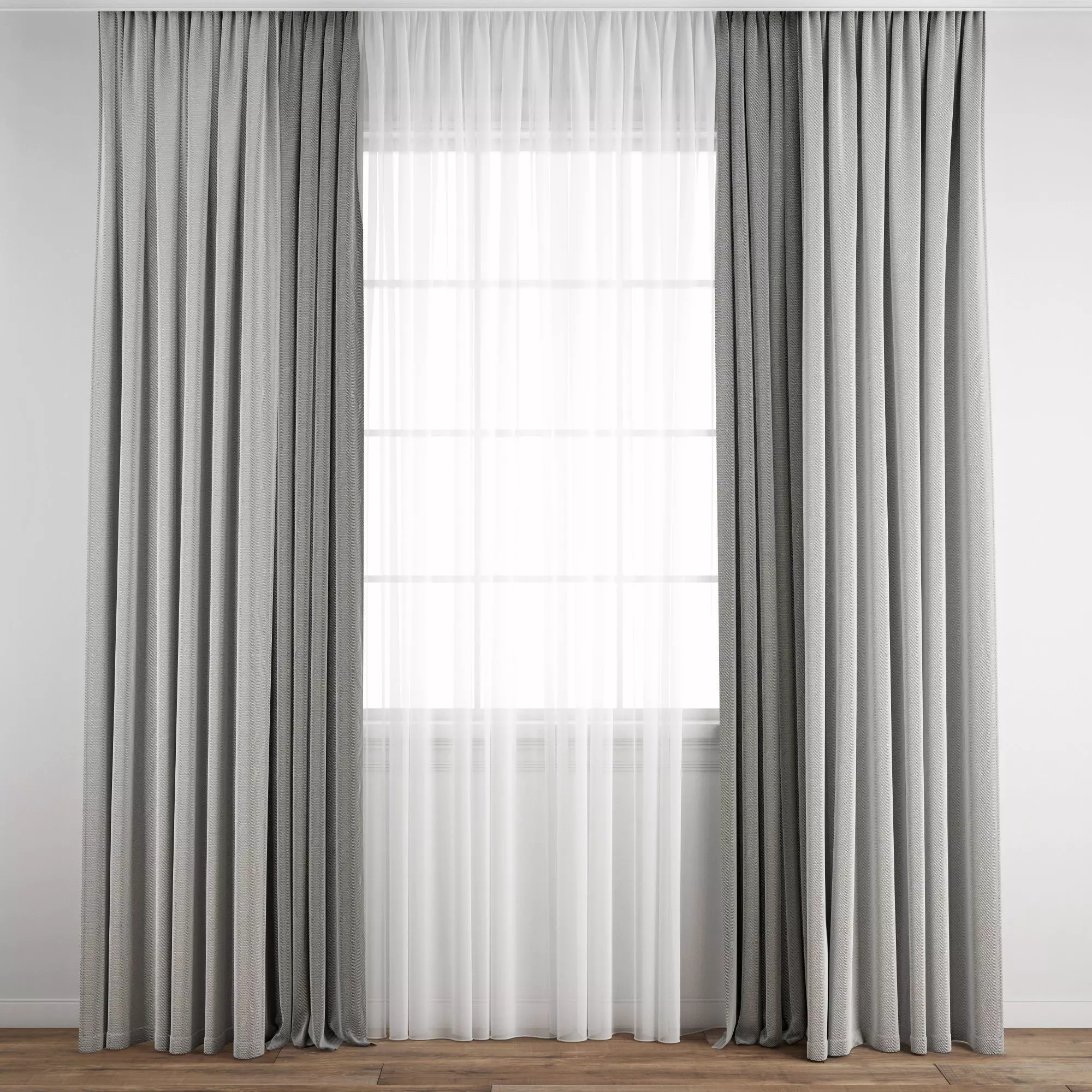 Curtain 348 3D model_0