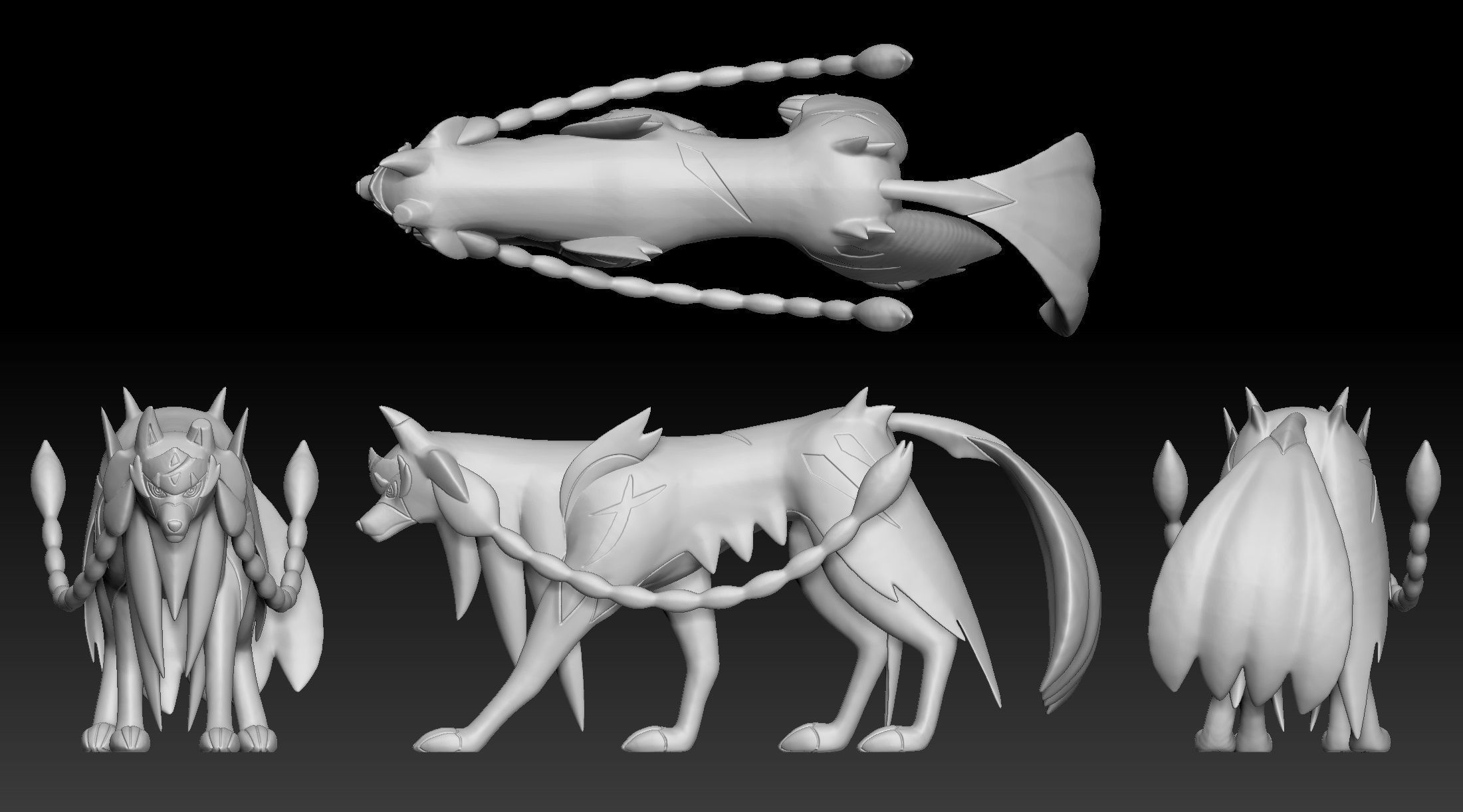 Pokemon Zacian 3D print model_1