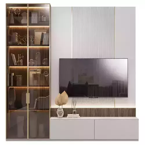 Neoclassical TV wall 025