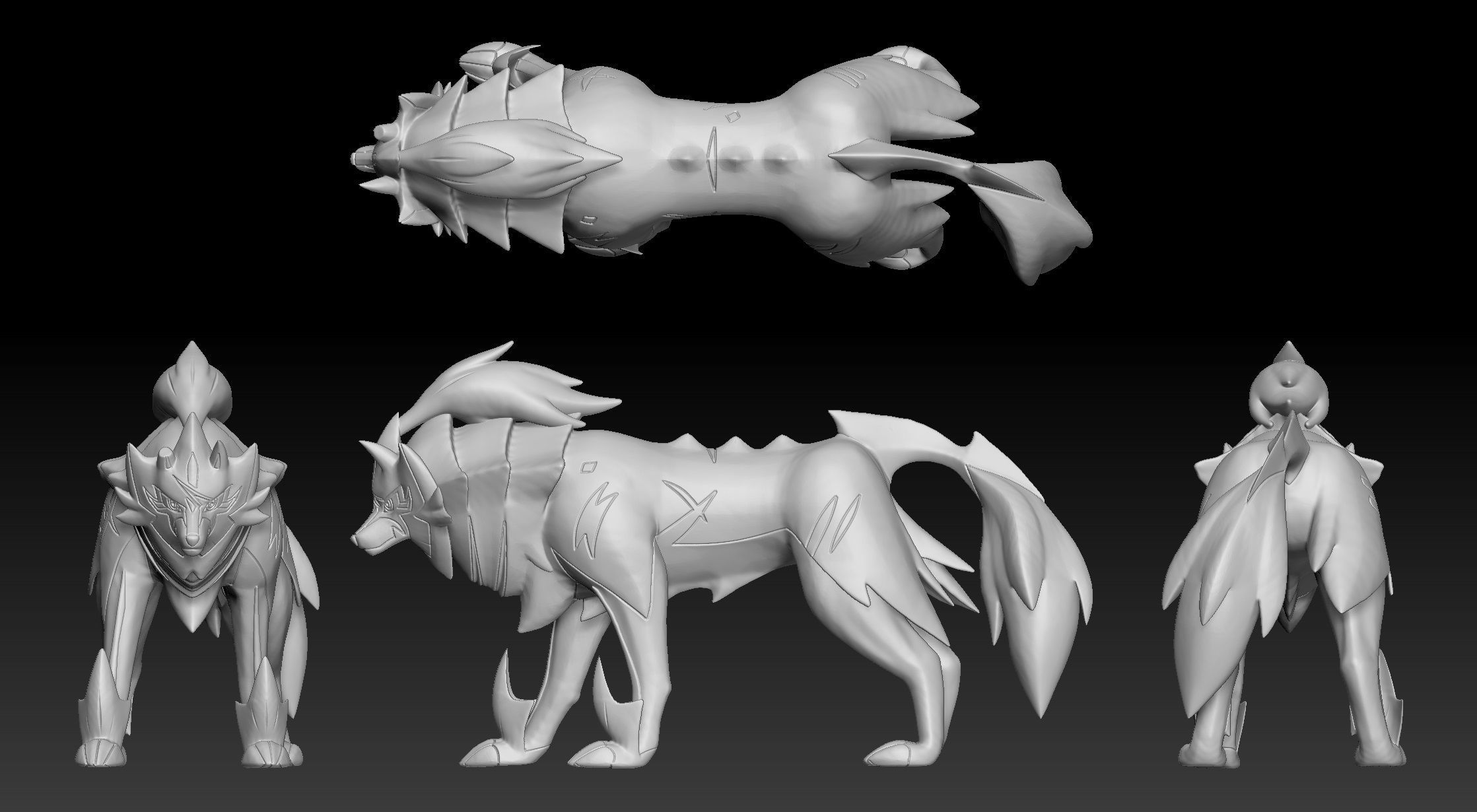 Pokemon Zamazenta 3D print model_1