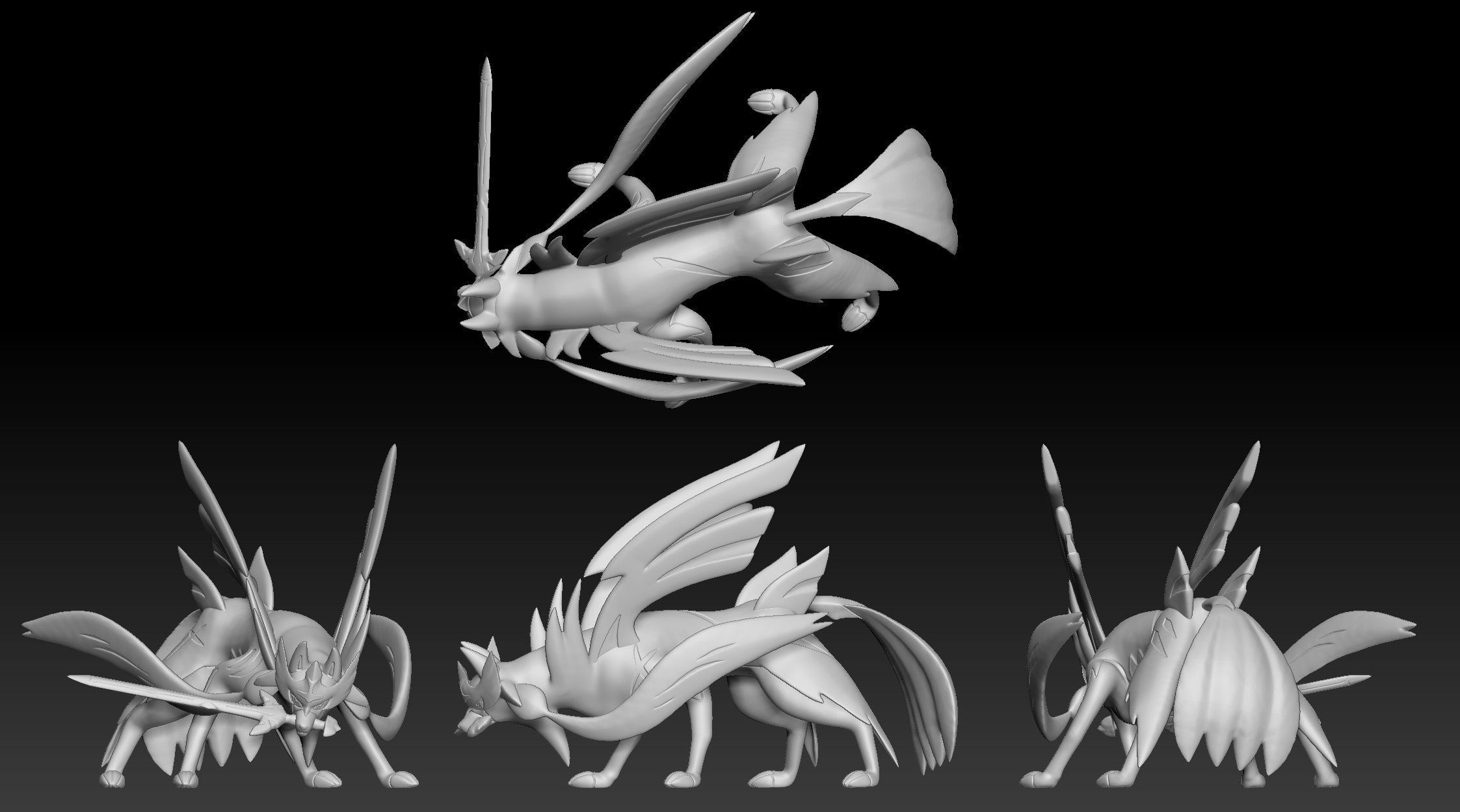 Pokemon Zacian Sword 3D print model_1