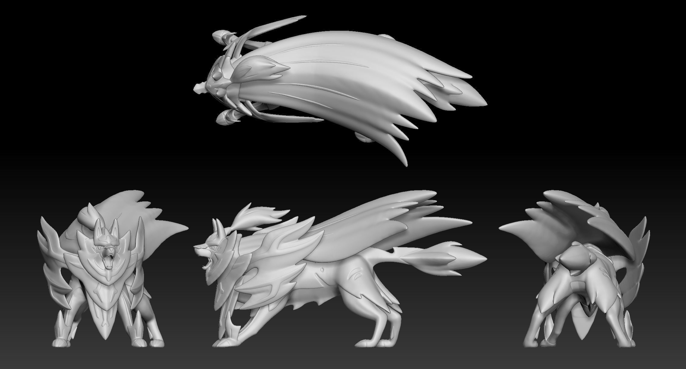 Pokemon Zamazenta Shield 3D print model_1