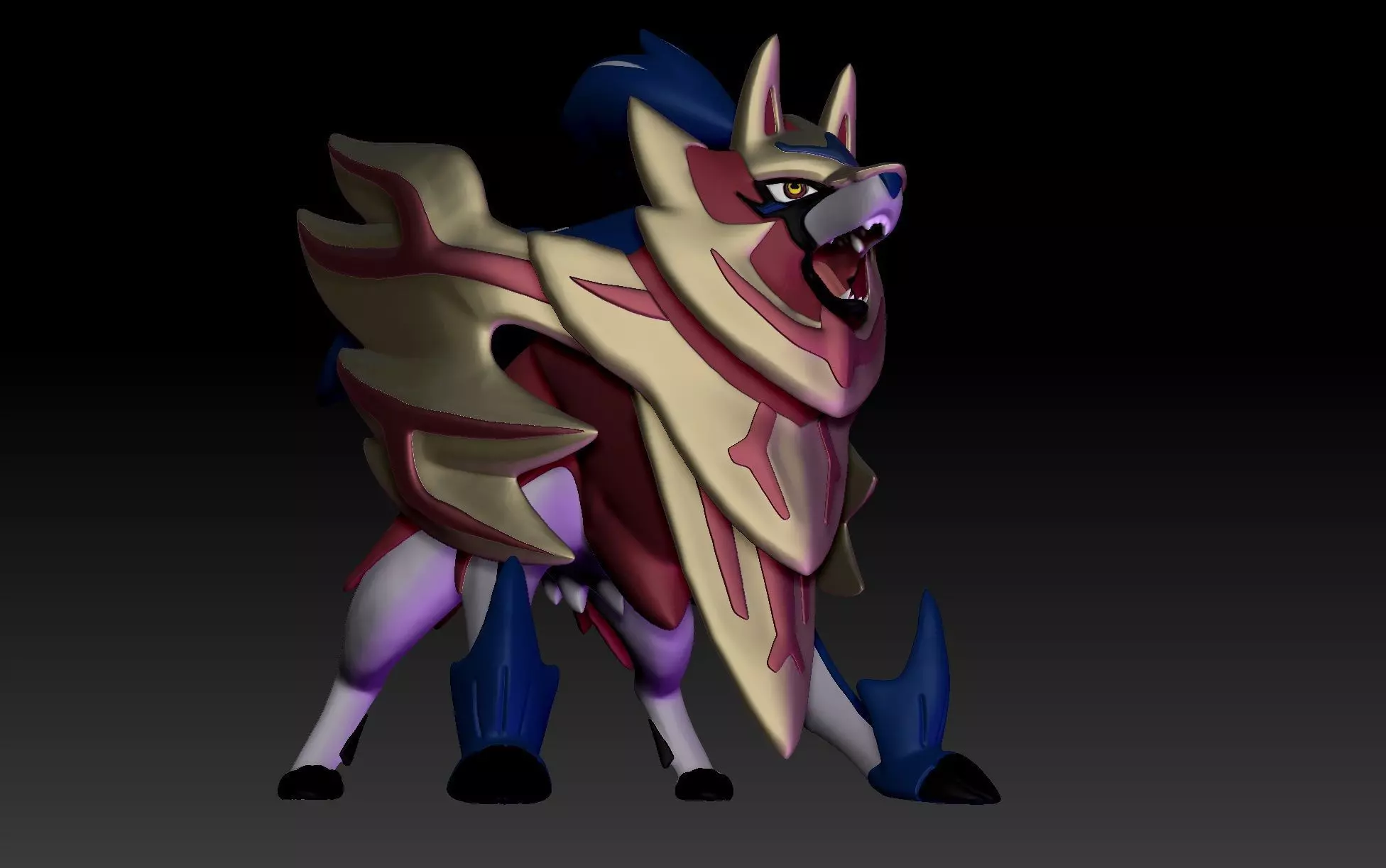 Pokemon Zamazenta Shield 3D print model_0