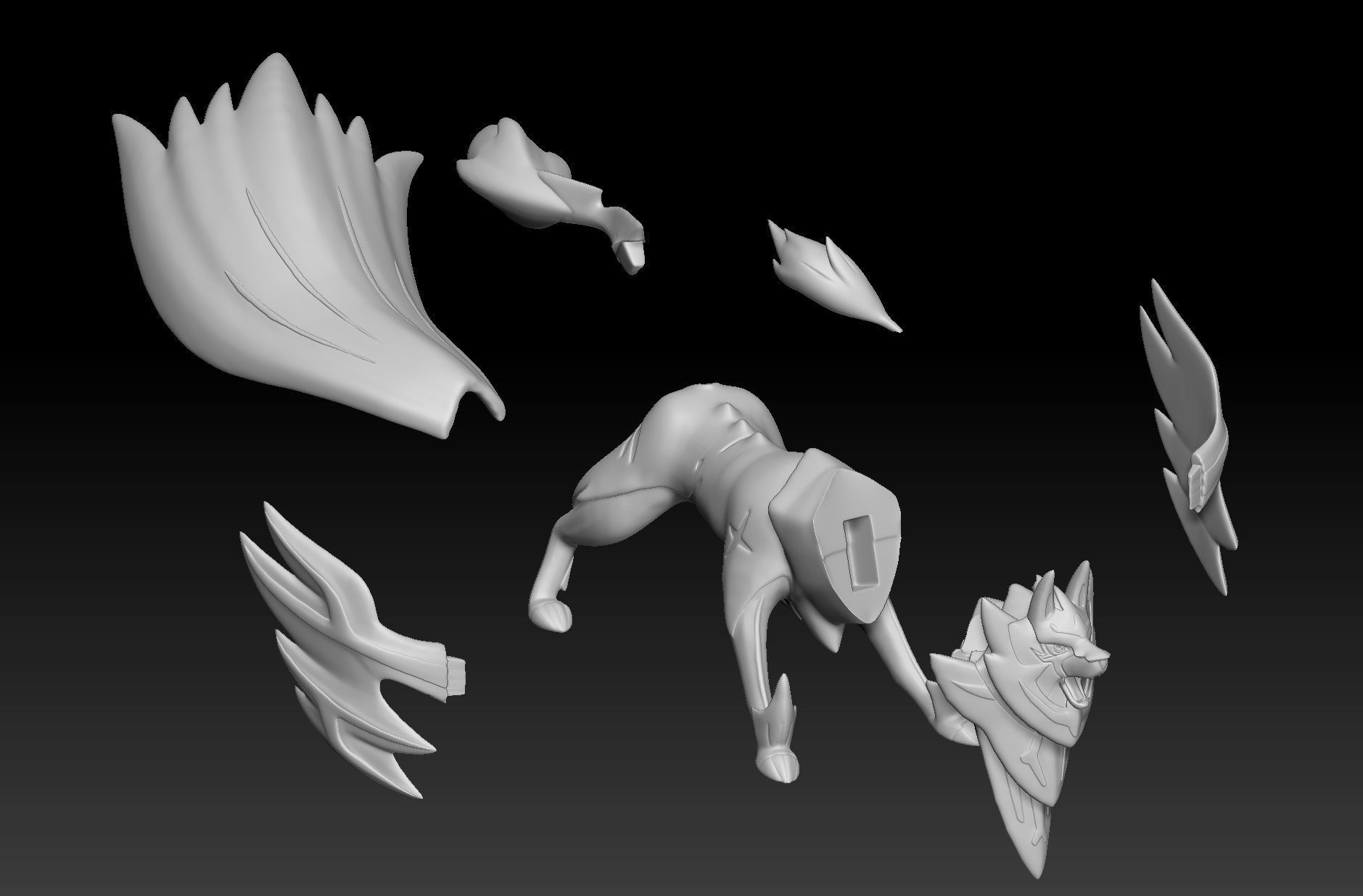 Pokemon Zamazenta Shield 3D print model_2