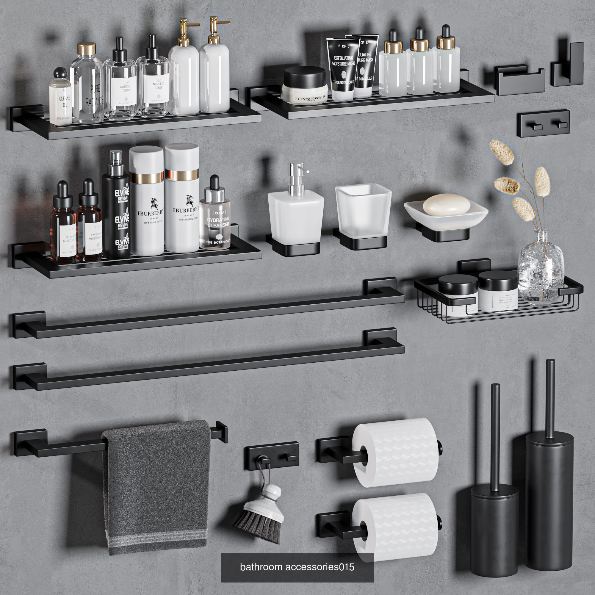 5 bathroom accessories vol 3 3D Model Collection_5