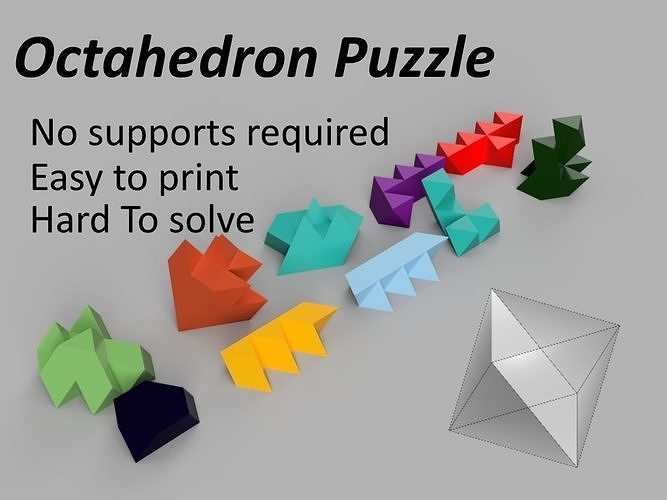 Octahedron Puzzle 3D print model