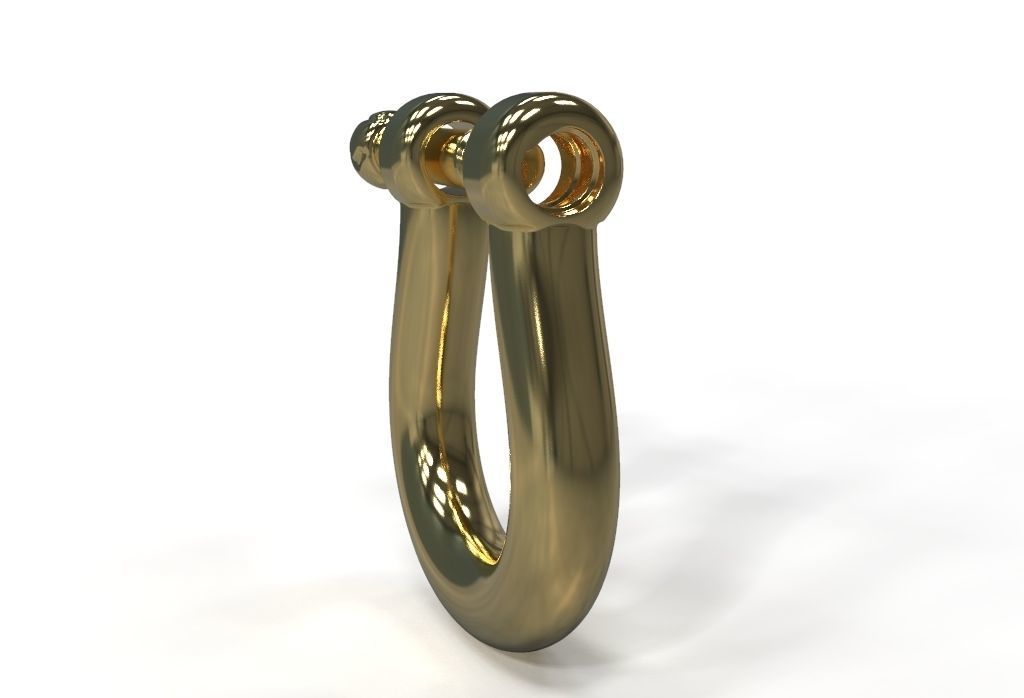 U clasp lock 3D print model_10