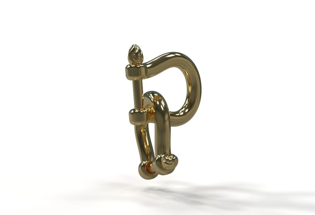 U clasp lock 3D print model_15