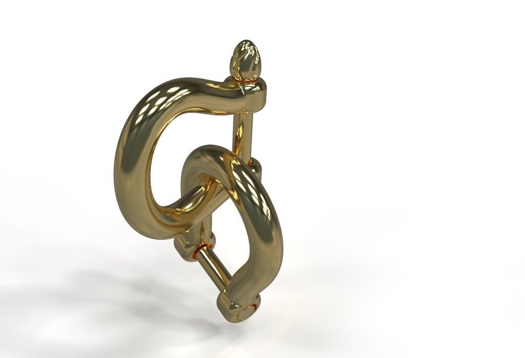 U clasp lock 3D print model_18