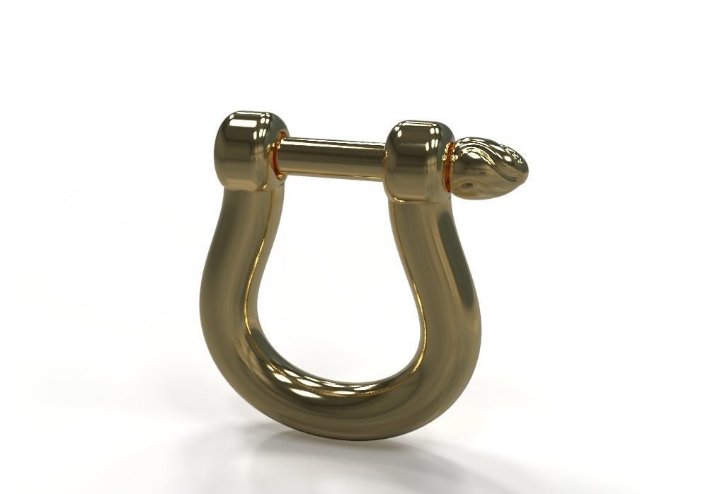 U clasp lock 3D print model_2