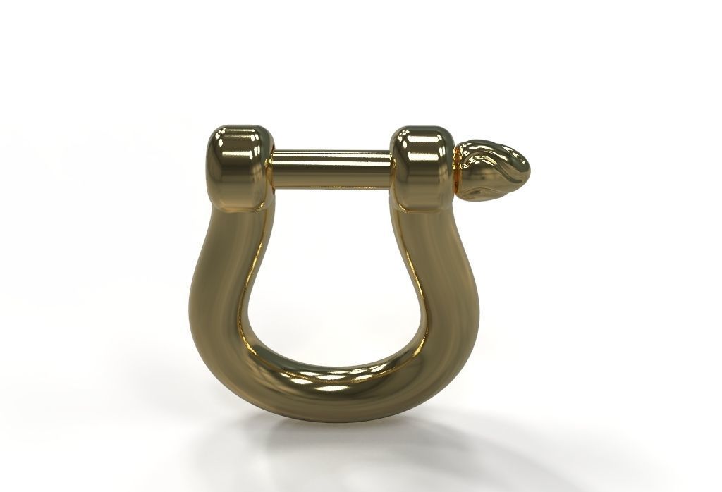 U clasp lock 3D print model_3