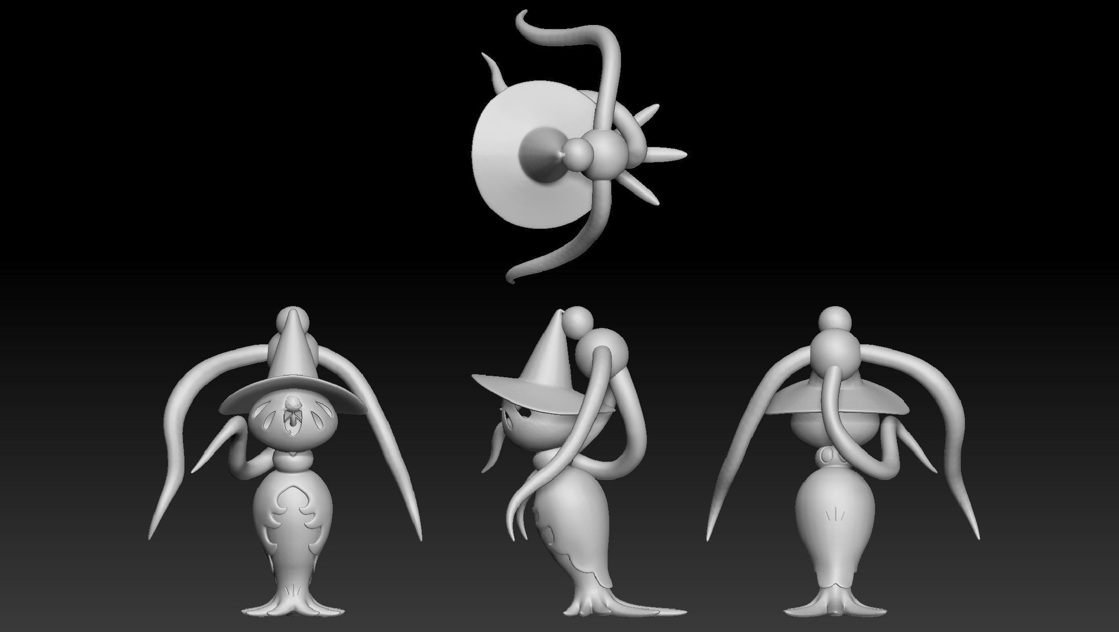 Pokemon Gigantamax Hatterene 3D print model_1