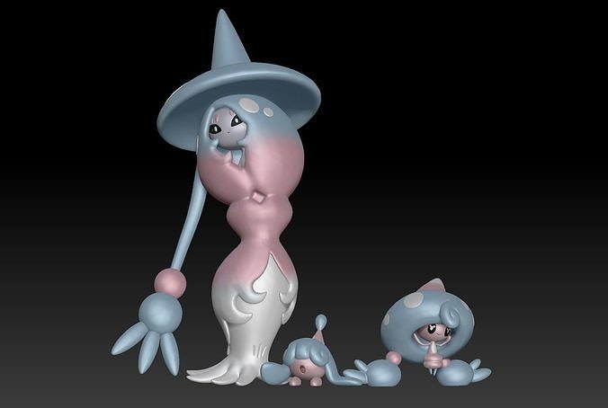 Pokemon Hattena Hattrem Hatterene 3D print model