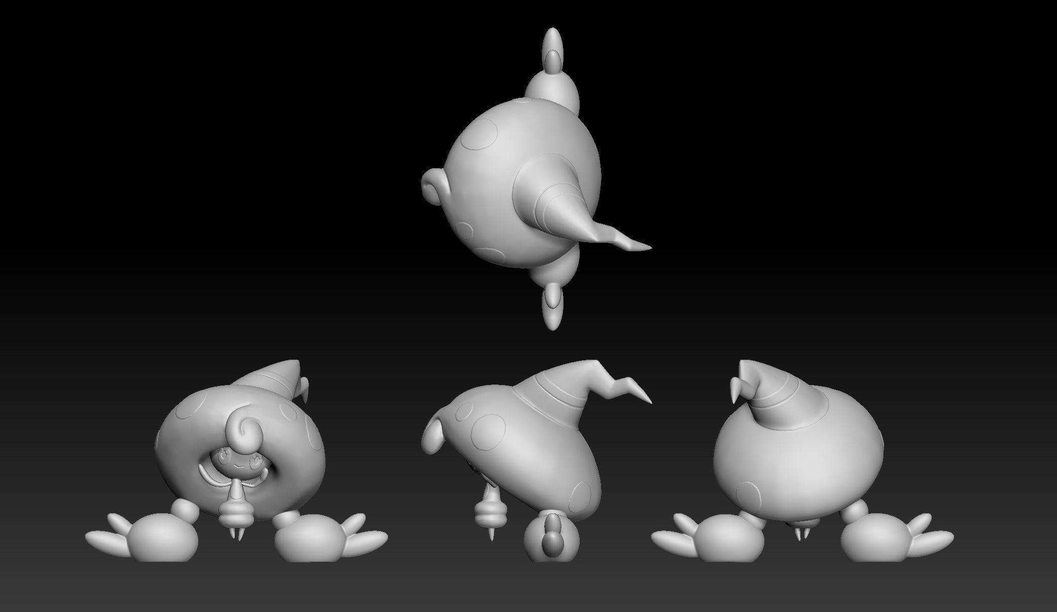 Pokemon Hattena Hattrem Hatterene 3D print model_2