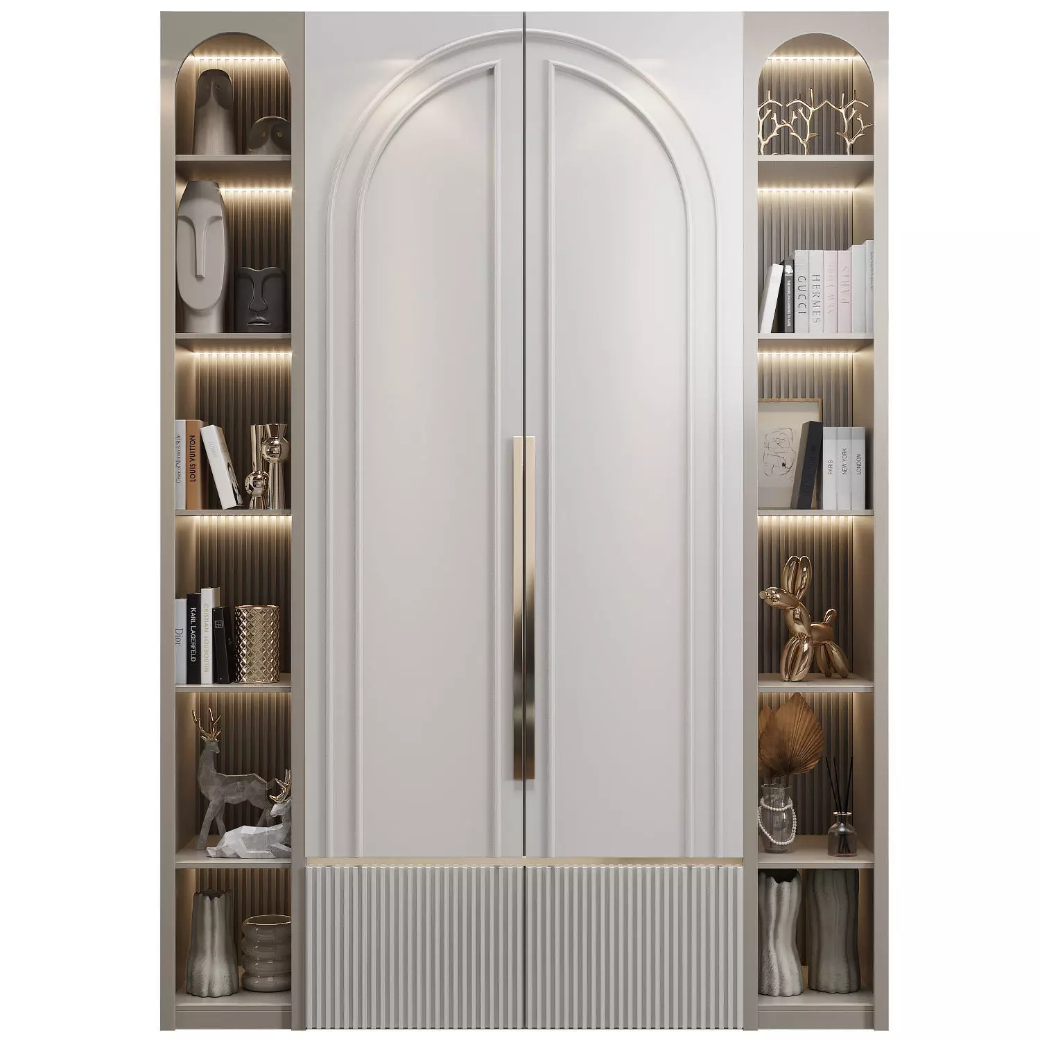 Neoclassical wardrobe 04 3D model_0