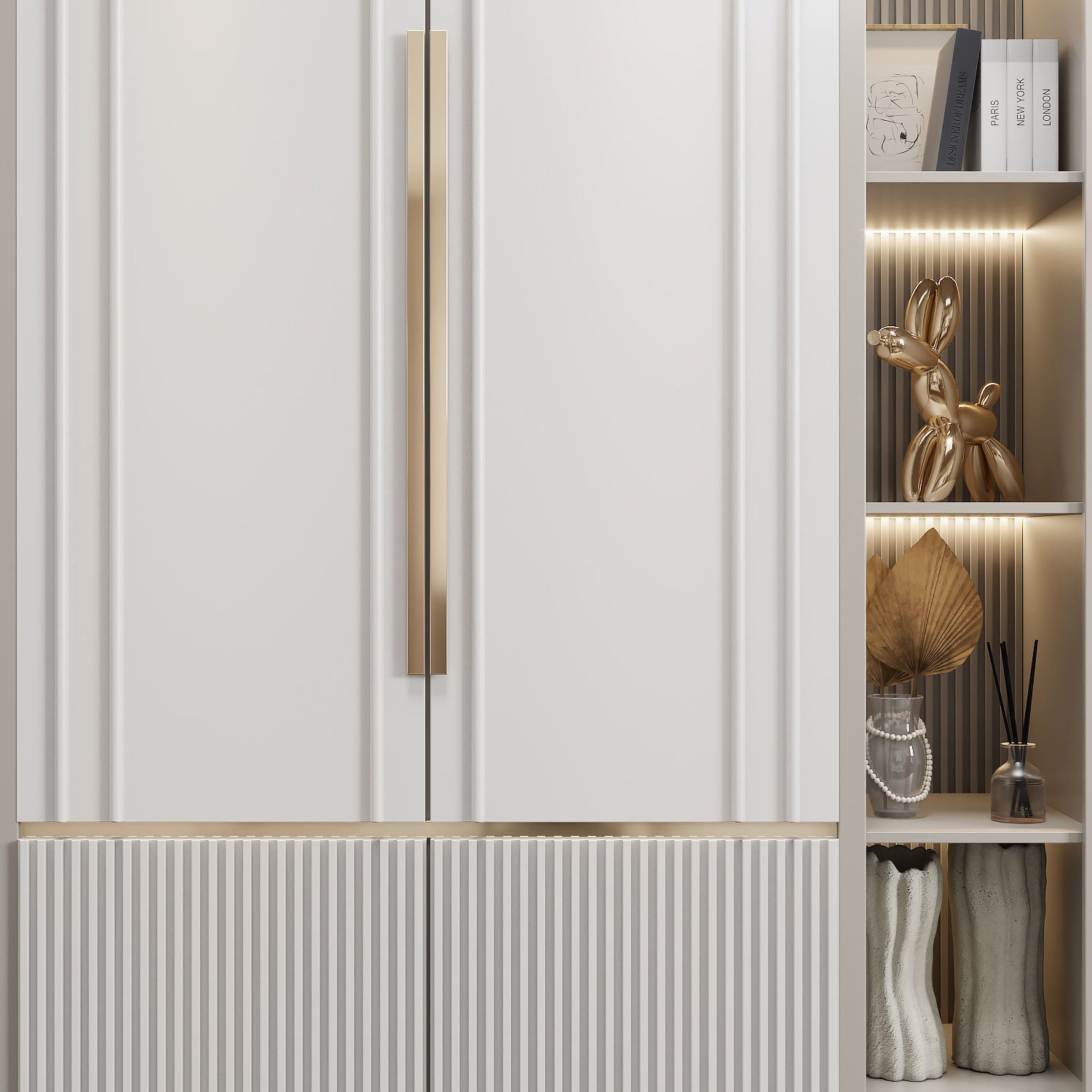 Neoclassical wardrobe 04 3D model_1