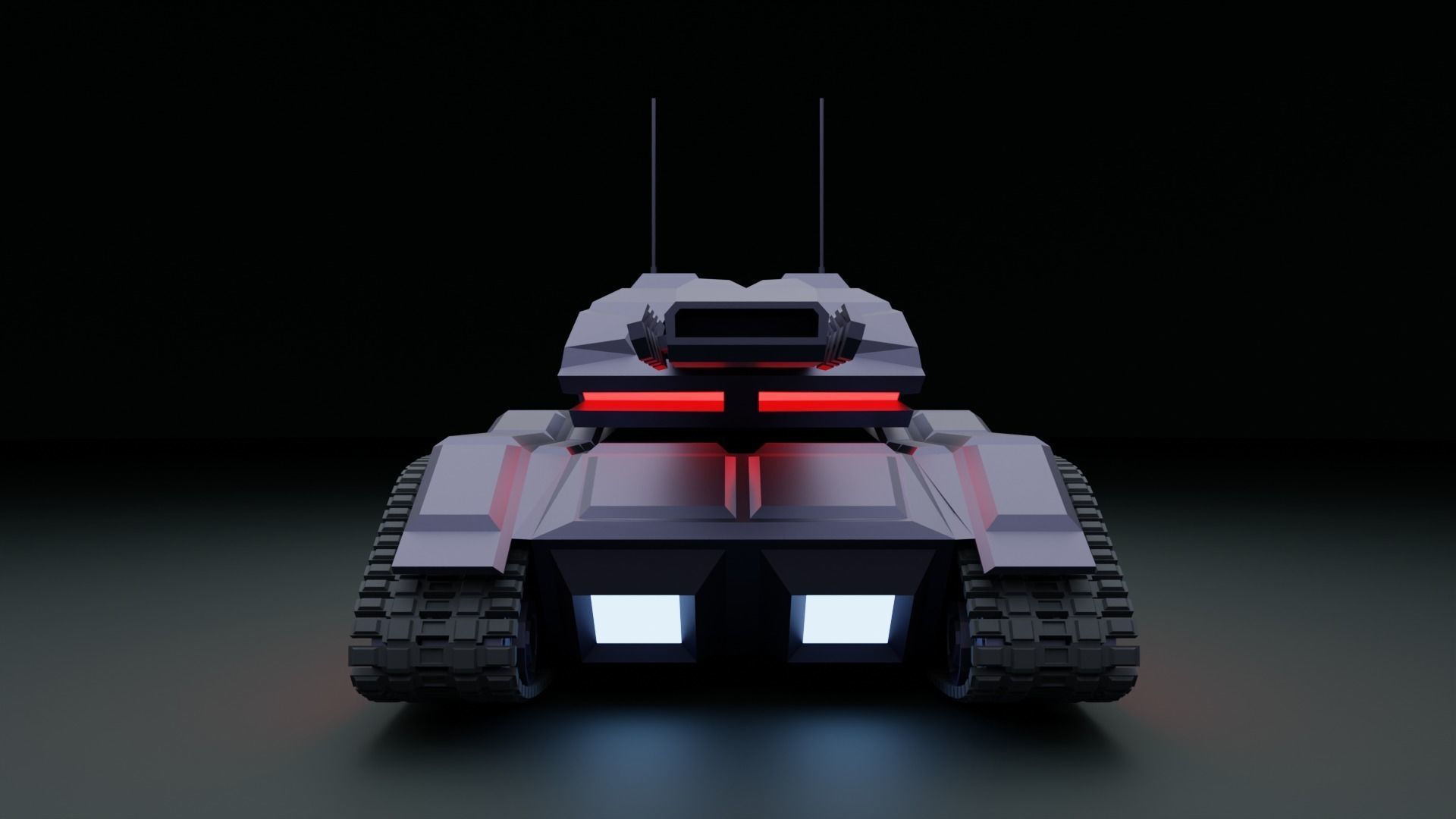 Tank - Scifi - Terminator Mk1 3D print model_11