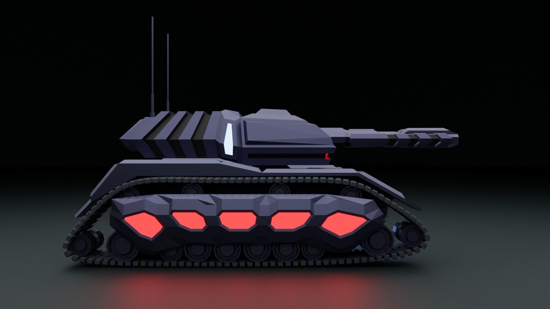 Tank - Scifi - Terminator Mk1 3D print model_12