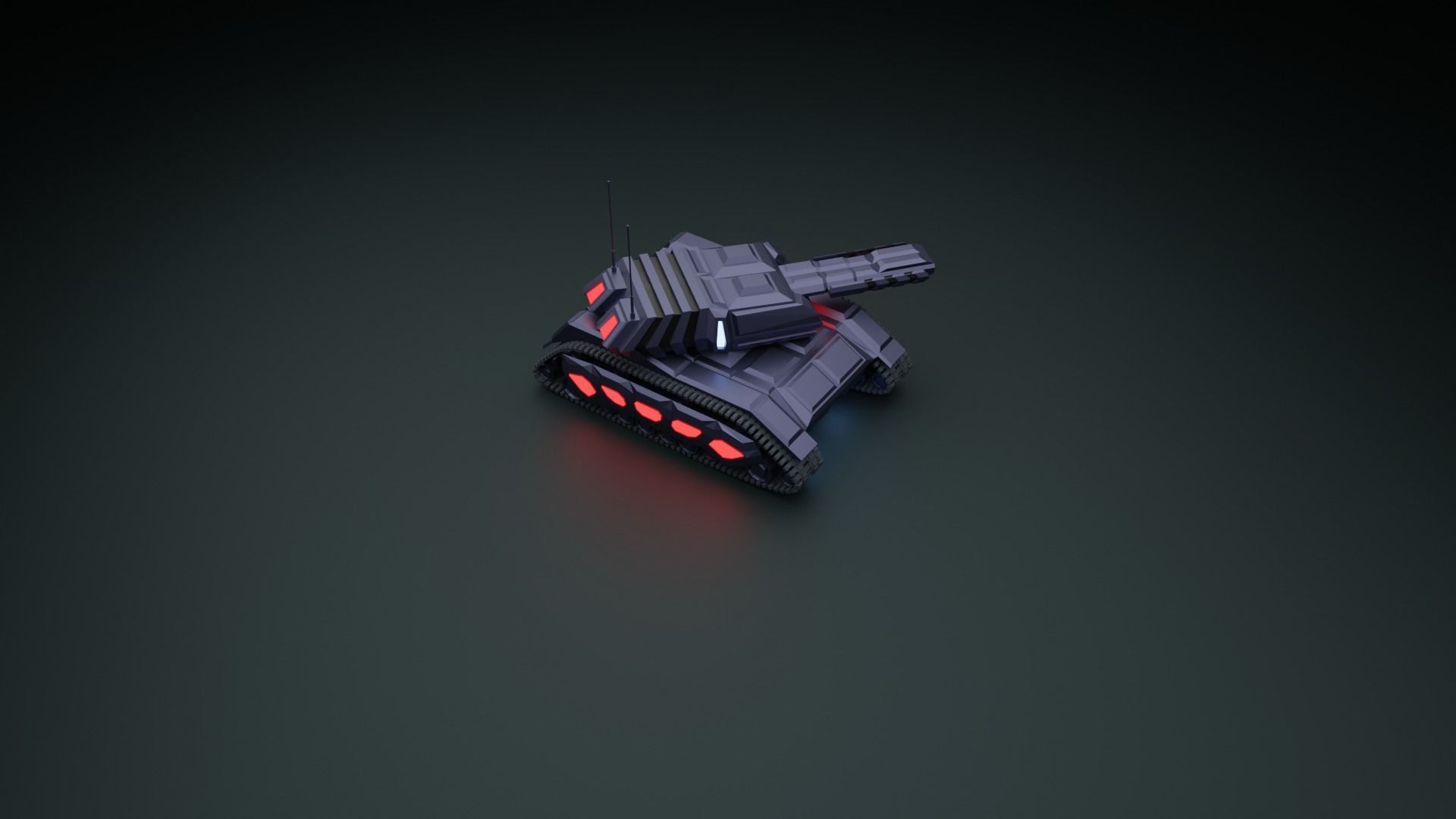 Tank - Scifi - Terminator Mk1 3D print model_16