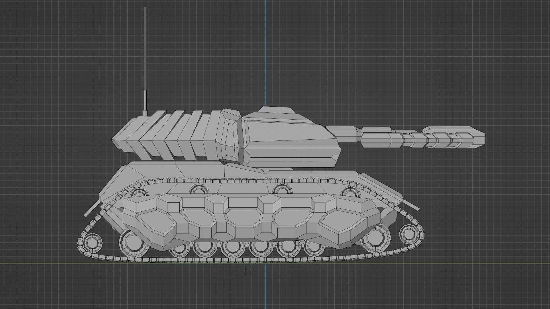 Tank - Scifi - Terminator Mk1 3D print model_26