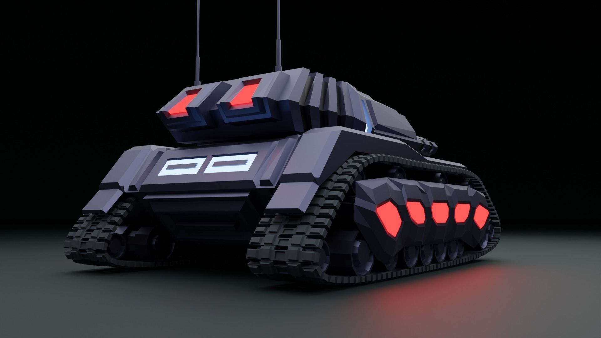 Tank - Scifi - Terminator Mk1 3D print model_2