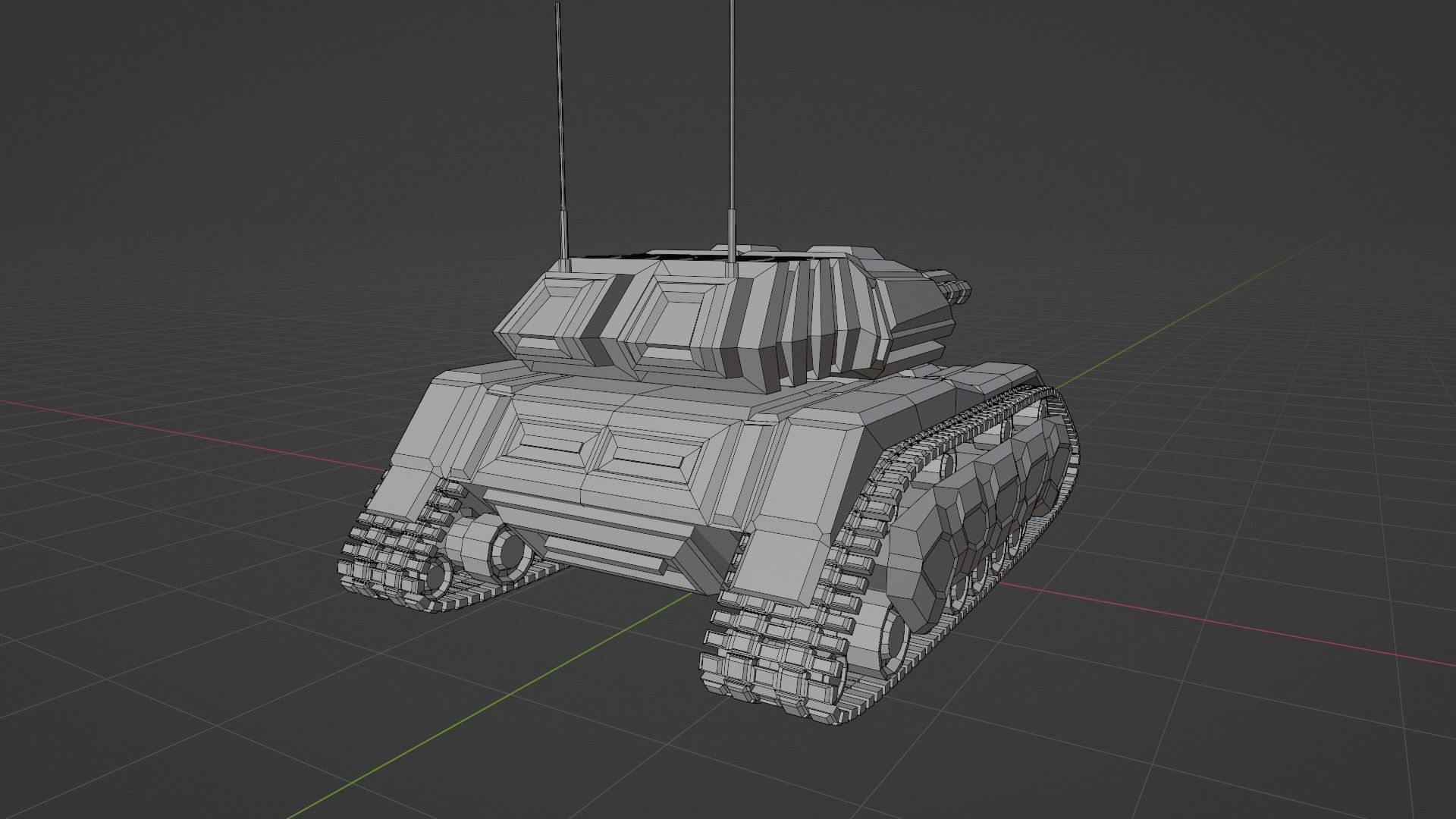 Tank - Scifi - Terminator Mk1 3D print model_32