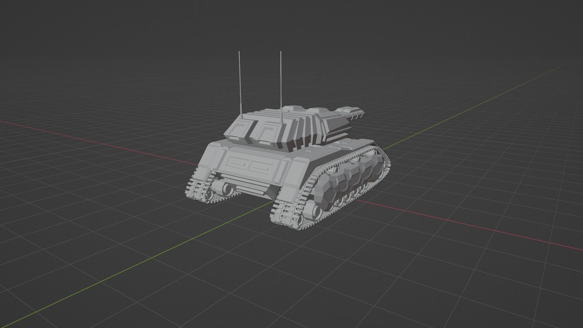Tank - Scifi - Terminator Mk1 3D print model_19