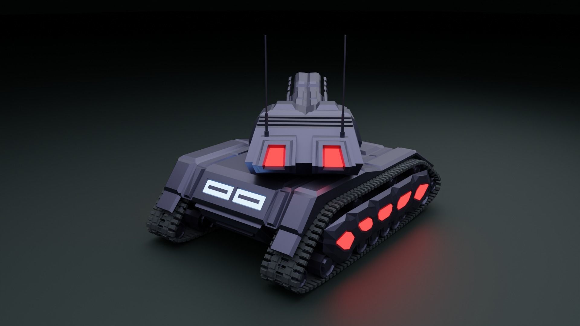 Tank - Scifi - Terminator Mk1 3D print model_5