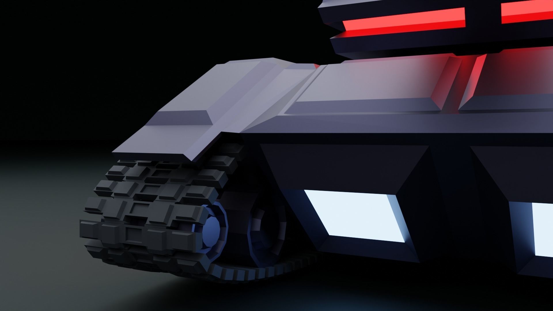 Tank - Scifi - Terminator Mk1 3D print model_13