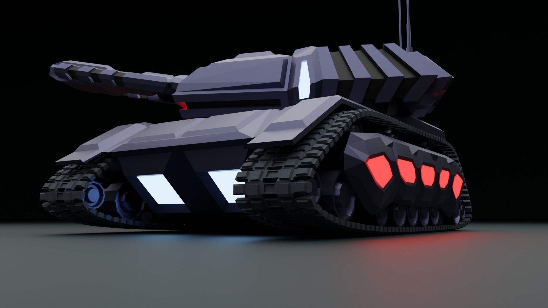 Tank - Scifi - Terminator Mk1 3D print model_6