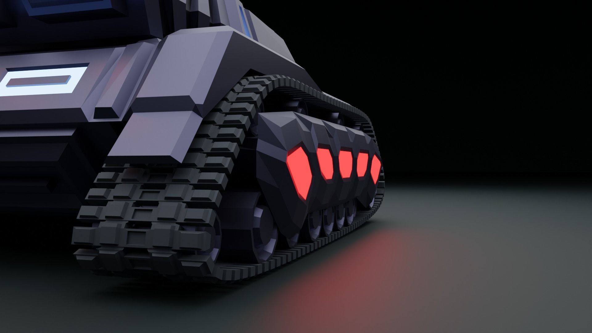 Tank - Scifi - Terminator Mk1 3D print model_14