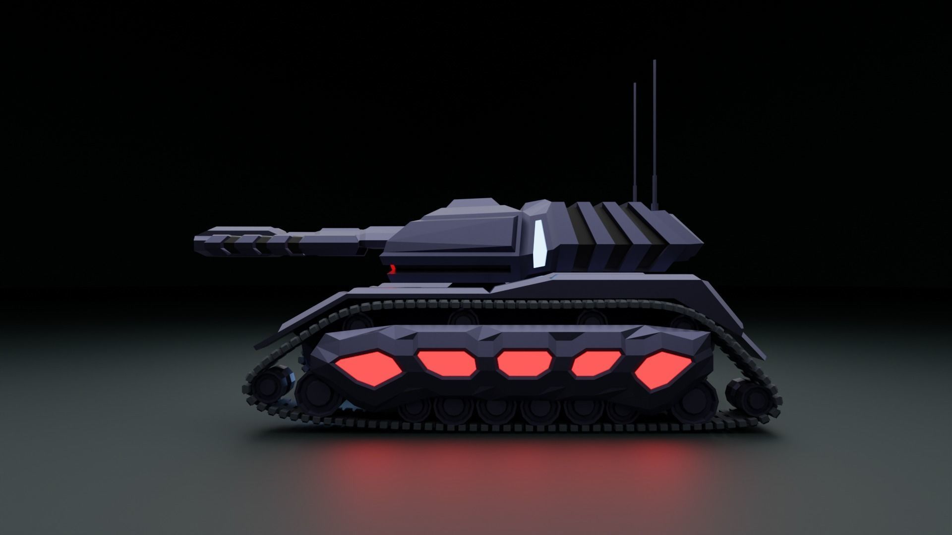 Tank - Scifi - Terminator Mk1 3D print model_10