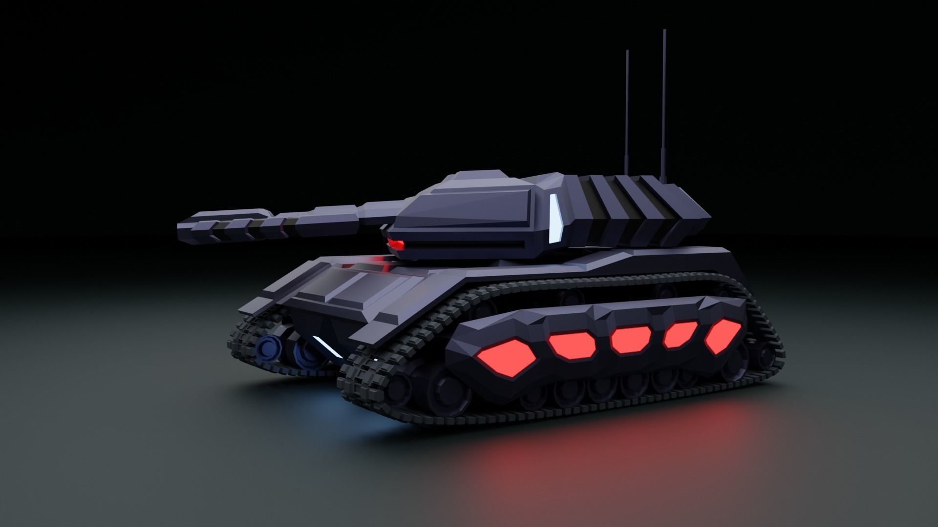 Tank - Scifi - Terminator Mk1 3D print model_8