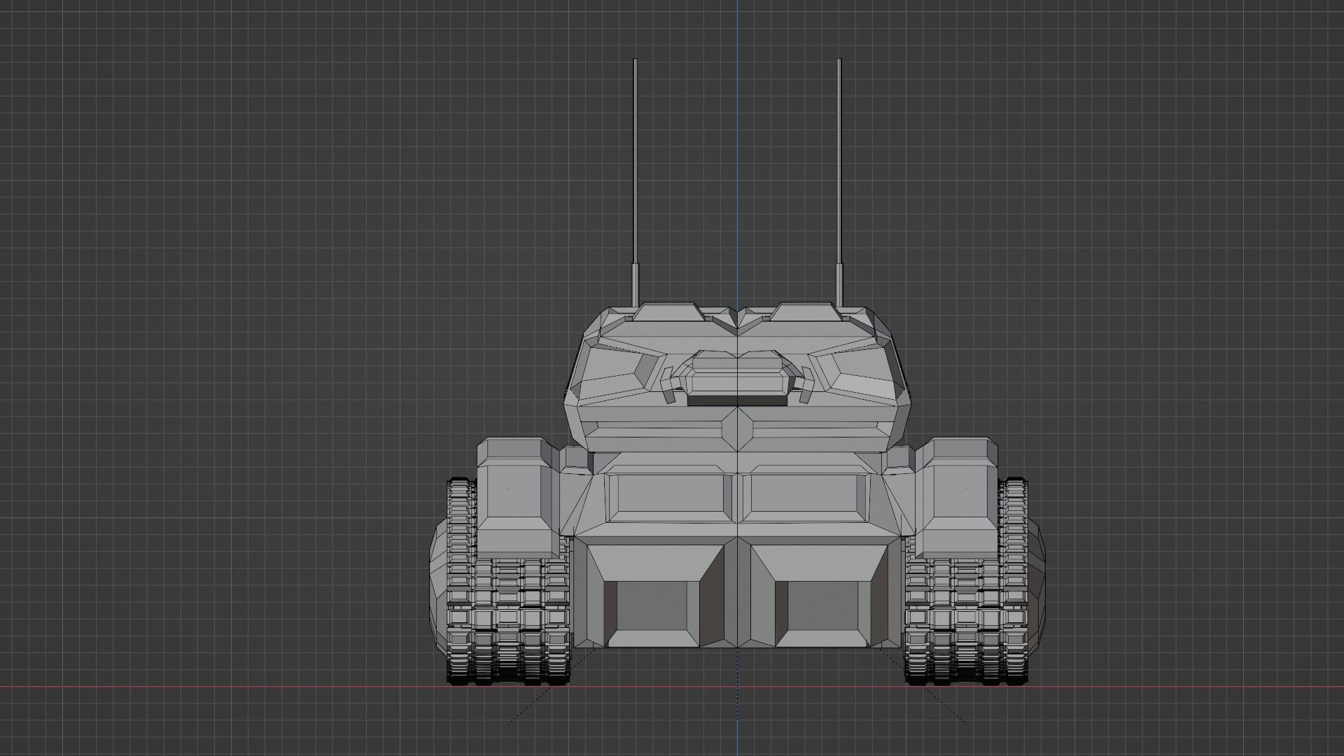 Tank - Scifi - Terminator Mk1 3D print model_25