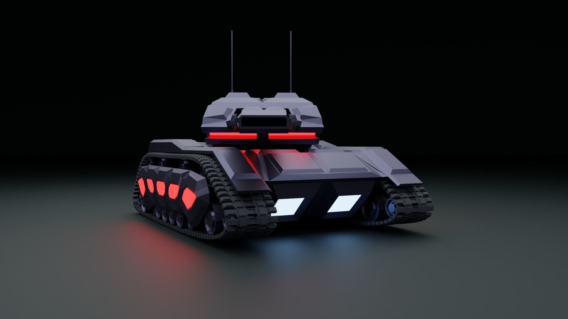 Tank - Scifi - Terminator Mk1 3D print model_7