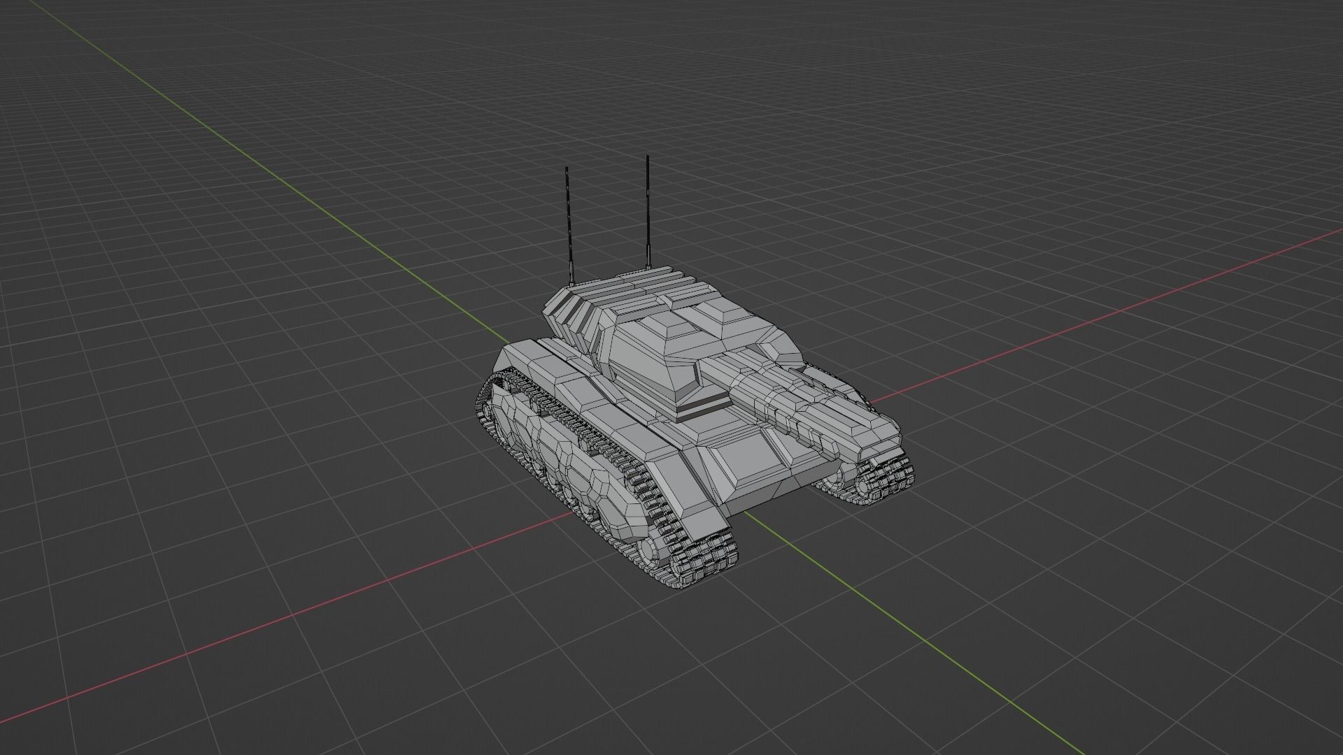 Tank - Scifi - Terminator Mk1 3D print model_20
