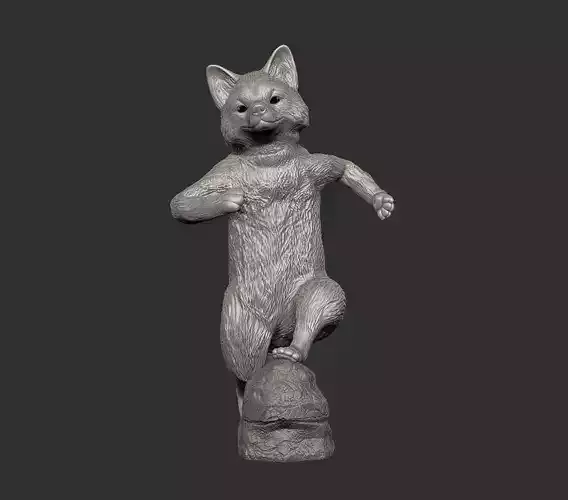 Japanese FOX - 01 Kitsune Statue