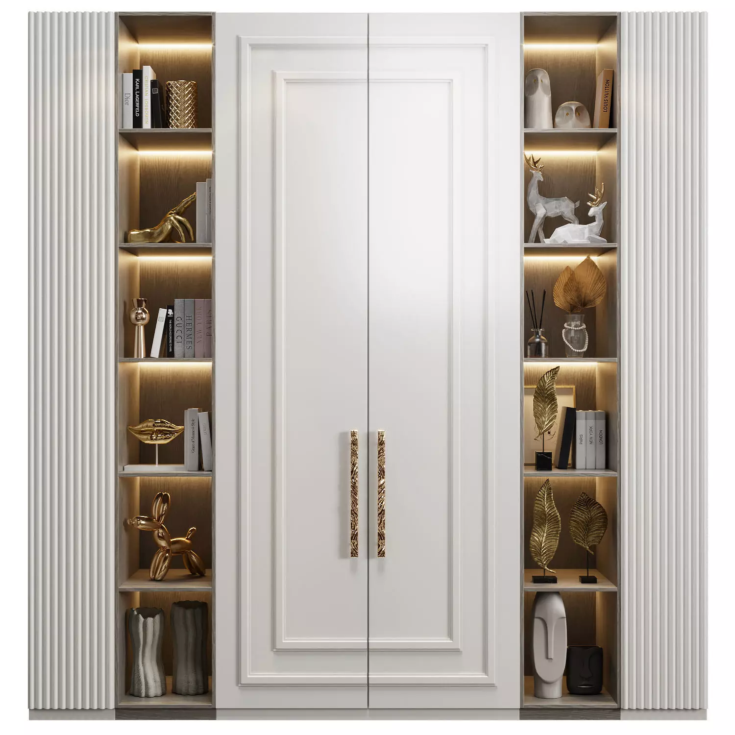 Neoclassical wardrobe 06 3D model_0