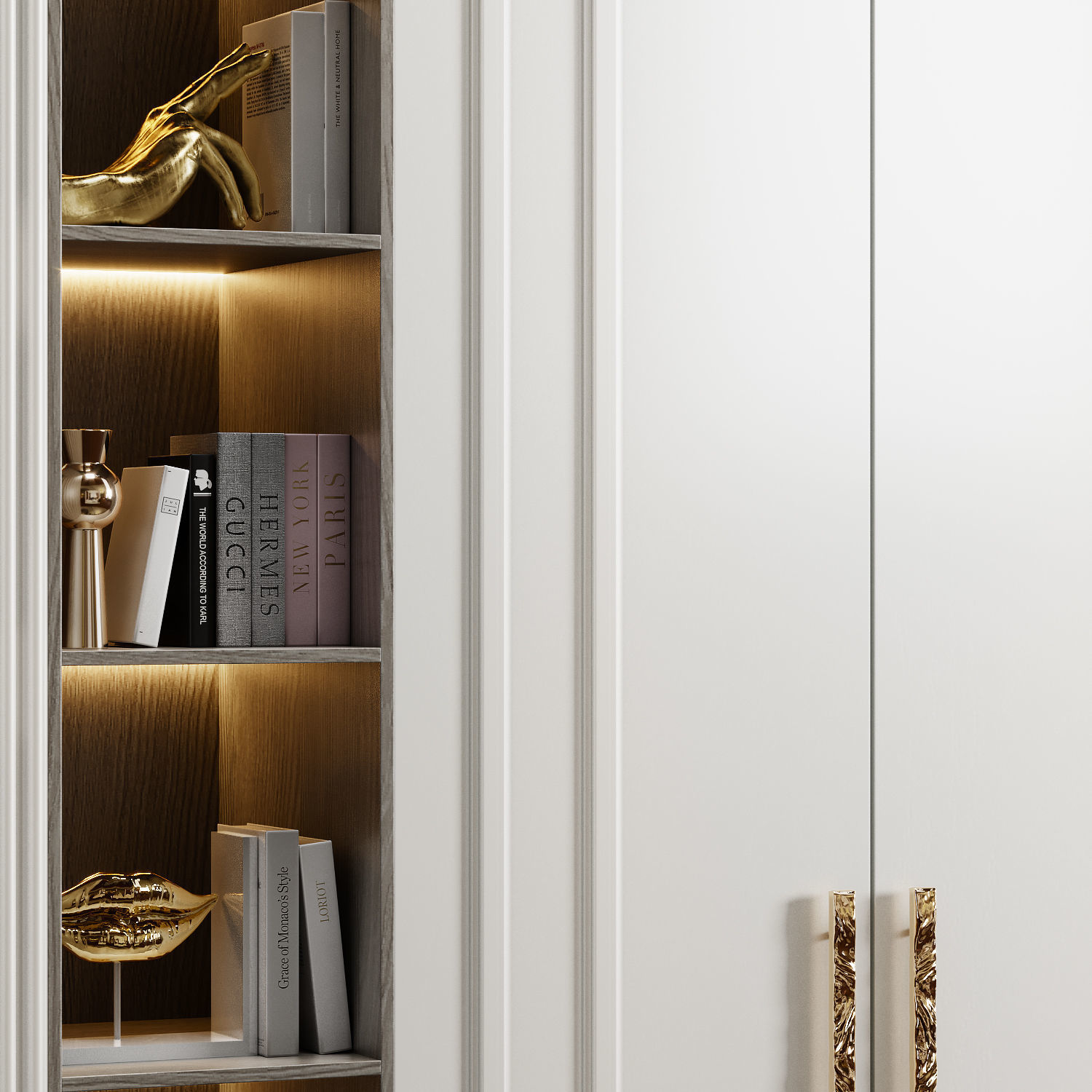 Neoclassical wardrobe 06 3D model_1