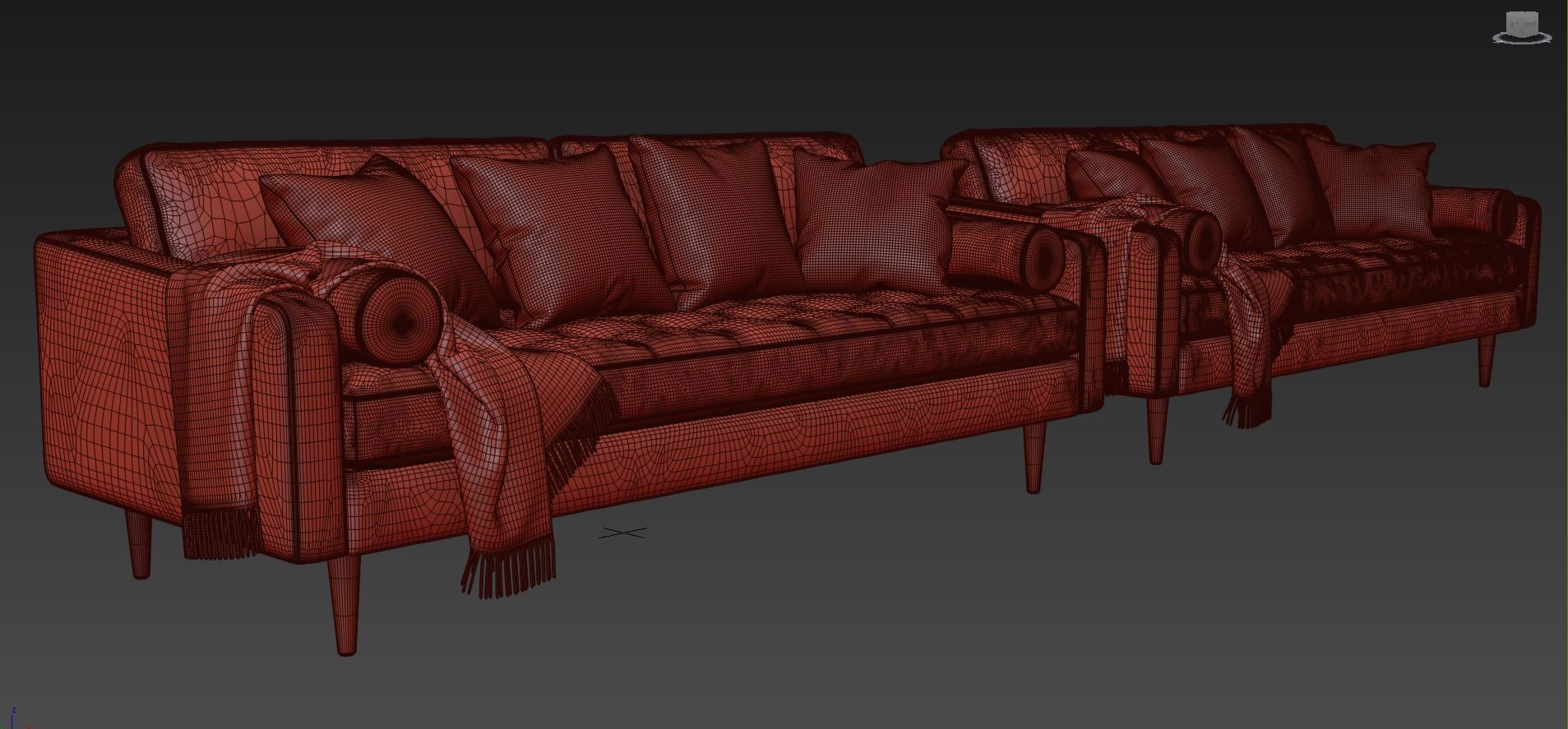 Napa Sofa 88 by Poly and Bark 3D model_12