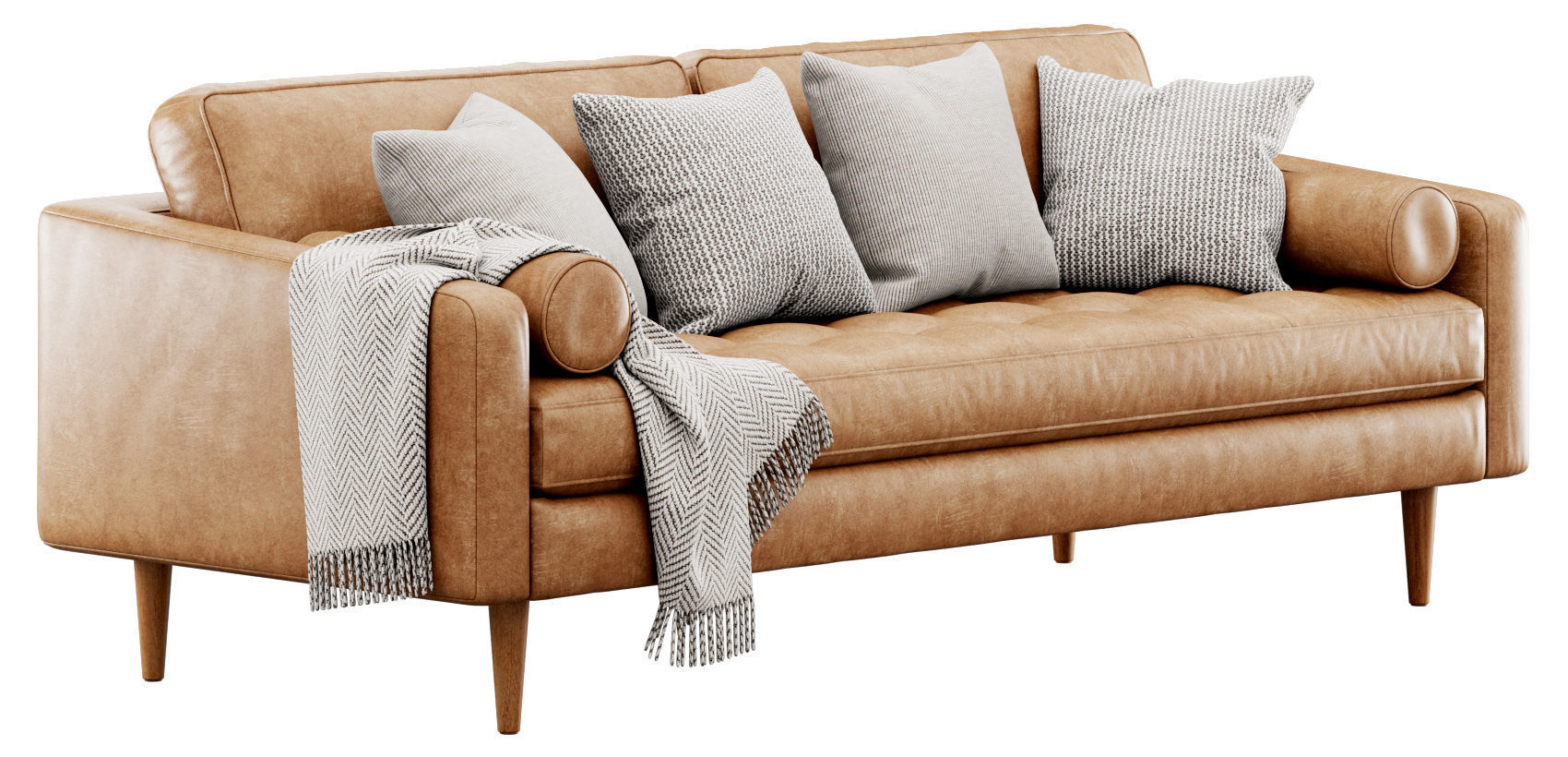 Napa Sofa 88 by Poly and Bark 3D model_7