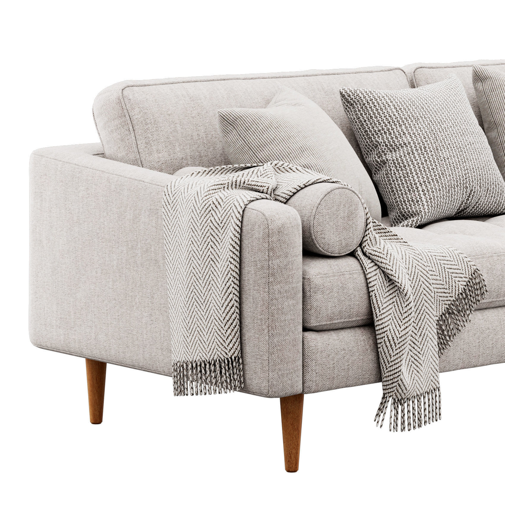 Napa Sofa 88 by Poly and Bark 3D model_3