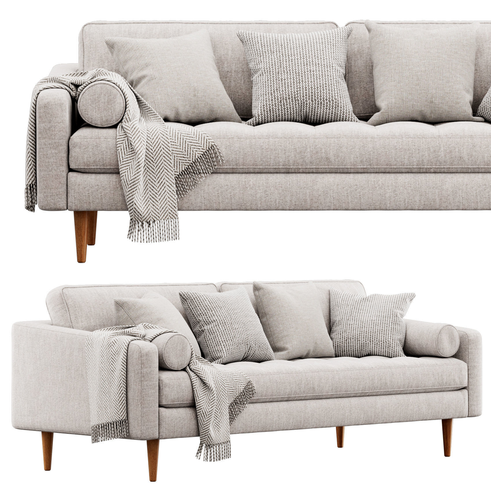 Napa Sofa 88 by Poly and Bark 3D model_1