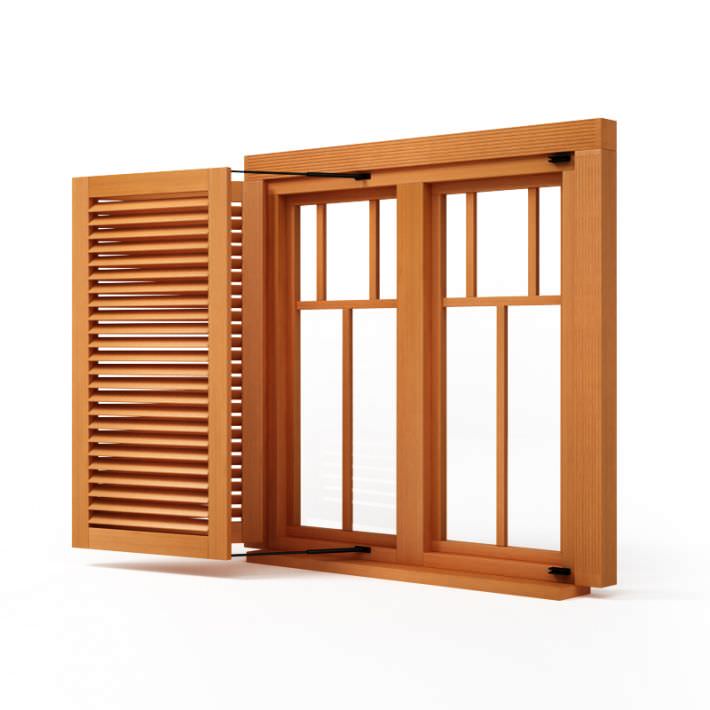 3D Wooden Window Shutter | CGTrader