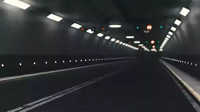 PBR Tileable Road Tunnel Interior