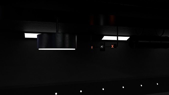 PBR Tileable Road Tunnel Interior Low-poly 3D model 7