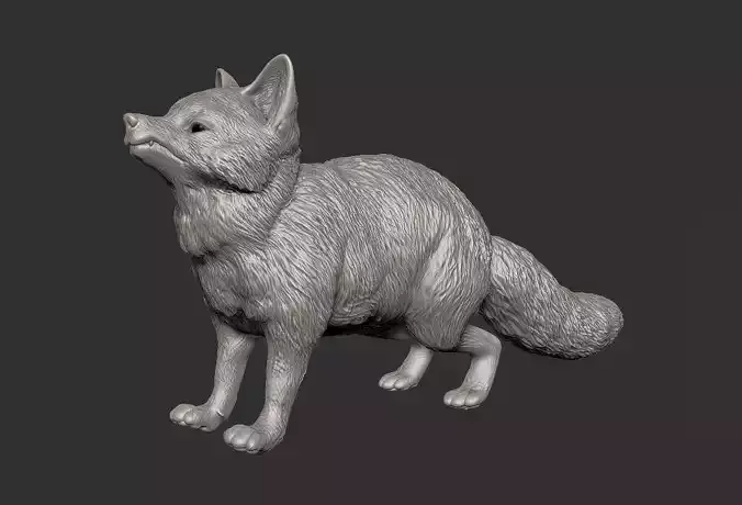 Japanese FOX - 02 Kitsune Statue