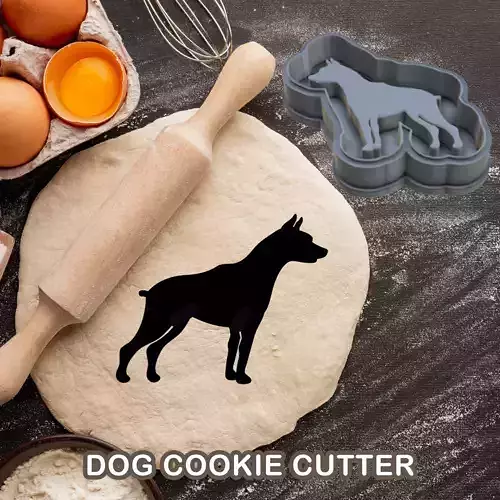 DOG COOKIE CUTTER PASTRY DOUGH BISCUIT SUGAR FOOD