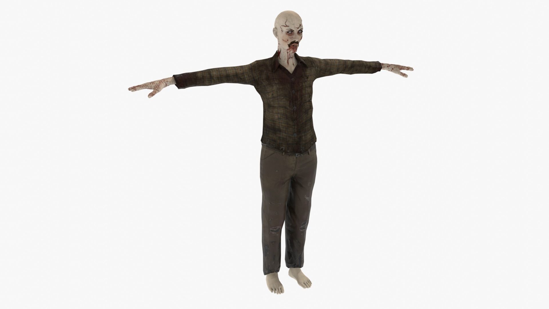 Zombie 3D model_1