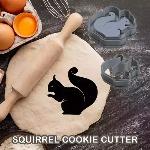 SQUIRREL COOKIE CUTTER PASTRY DOUGH BISCUIT SUGAR FOOD